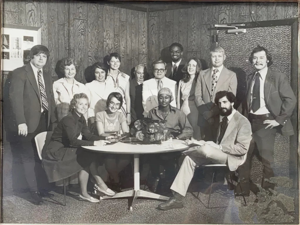 Standing left to right - Michael Carter. Dorothy Wilson, Mary Lynn Goodwin, Marjorie Weisman, Don McComb, Newman Milwee, Fred Eady, Julia Broadfoot, George Dickerson, David Kanzeg Sitting left to right - Sarah McDaris, Judy Watters, Deborah Clemons, Jonathon Potkin